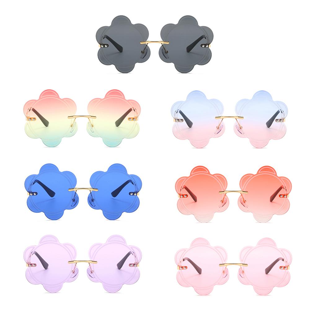 Favor Flower Sunnies Flower Lens Sunglasses Snowflakes Shades Fashion Sun Glasses Photo Glasses