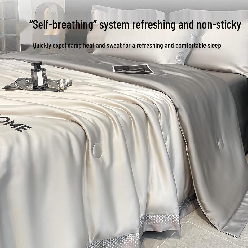 HLA Ice Silk Cooling Summer Quilt Set - Full Starry Sky Series