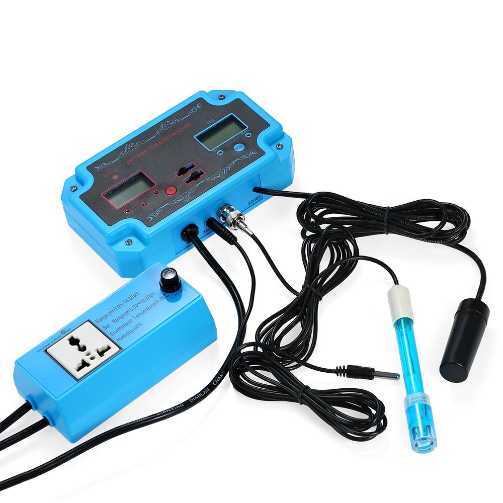 Профессиональный детектор качества воды 3 в 1 pH/TDS/TEMP Контроллер pH со сменной вилкой реле