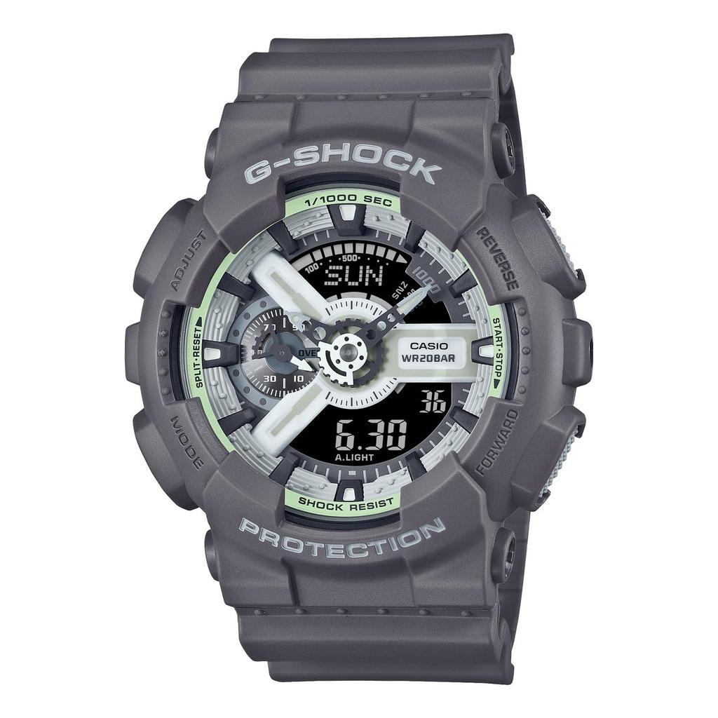 Casio Мужские часы G-Shock HIDDEN GLOW Series GA-110HD-8AJF Серые (Японская модель)