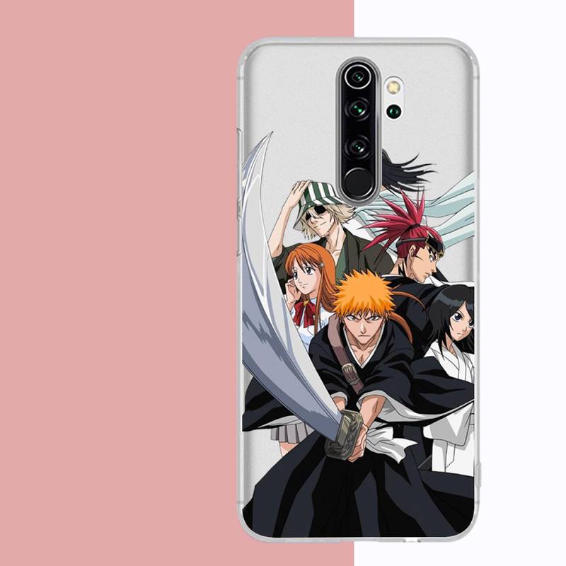 Чехол для телефона «Аниме Блич Куросаки Ичиго» для Samsung A51 A52 A71 A12 для Redmi 7 9 9A для Huawei Honor8X 10i Прозрачный чехол