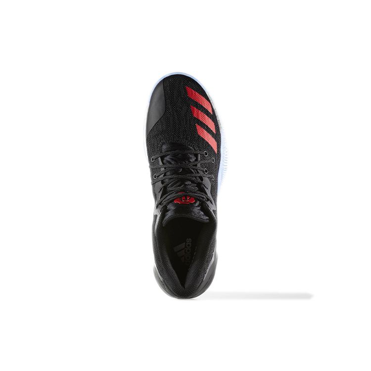 Adidas D Rose 7 С круглым носком Шнуровка Прочные Низкие Баскетбольные Кроссовки Мужские кроссовки Черный Красный BW0942