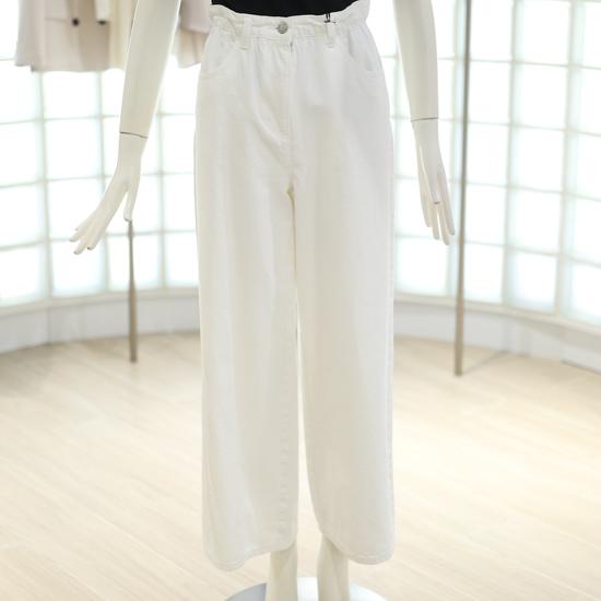 V252PSA946 Waistband Wide Denim Pants