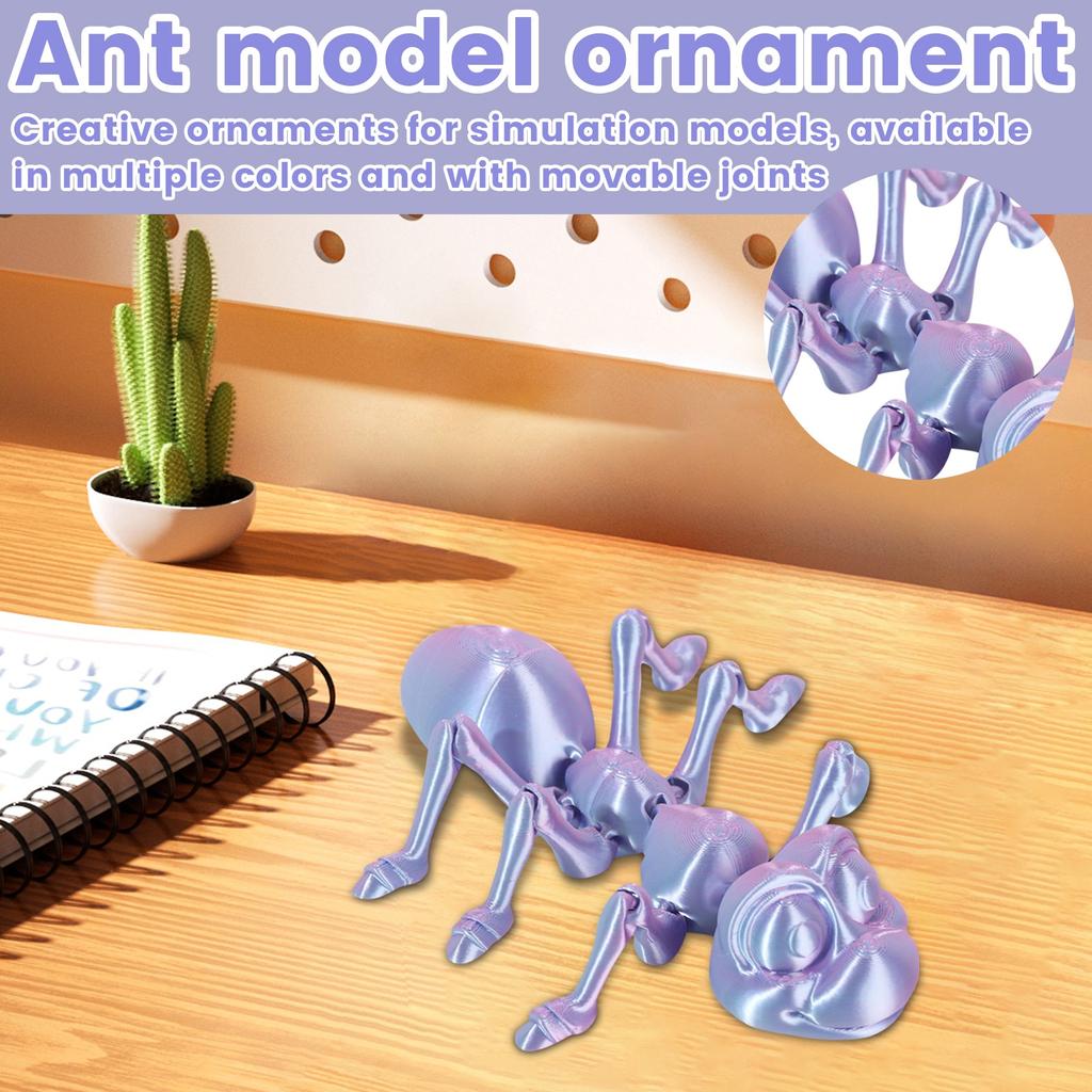 3D-печать муравей подвижный сустав модель животного игрушка ручной работы украшения креативные декоративные поделки