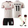 Подростки Дети Взрослые Индивидуальное Имя Футбольные Комплекты 25/26 Ливерпуль Выездной #11 М.Салах Спортивный Тренировочный Комплект с Носками