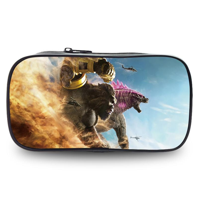 Godzilla Wars King Kong Pencil Case Stationery Case Pencil Case Student Office Pencil Bag Student Pencil Bag Stationery Storage Bag