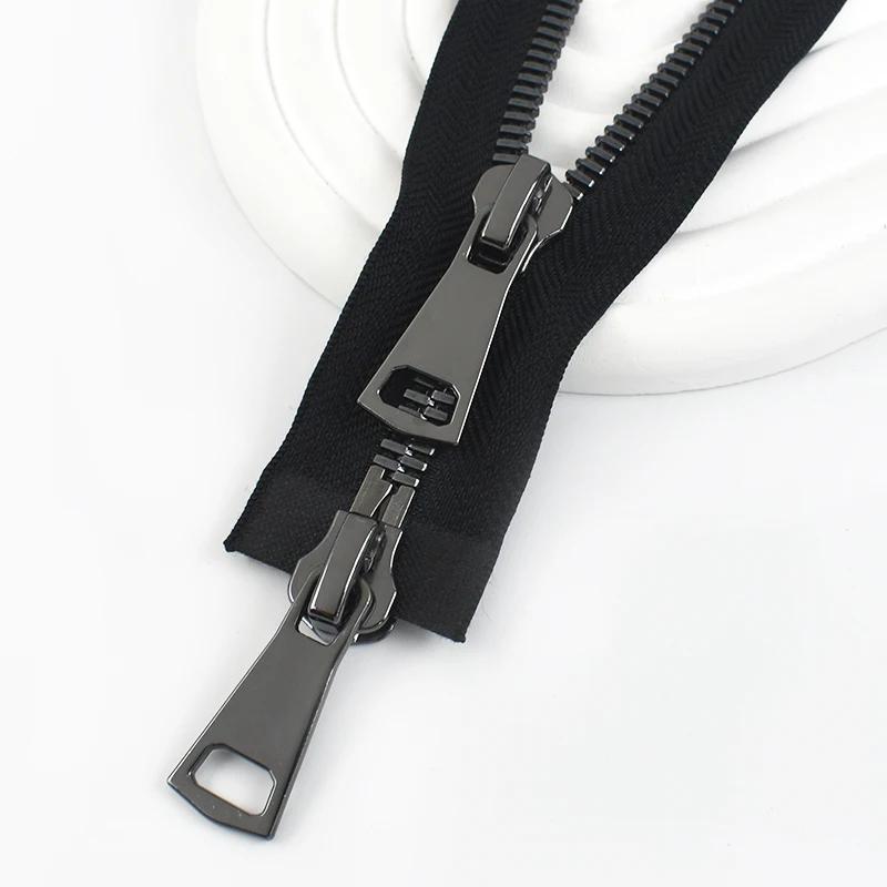Meetee 70/80/90/100 см 8# Металлические Молнии Распорная Двусторонняя Молния Одежда Сумки Авто-Замок Молнии Ремонт DIY Швейные Аксессуары