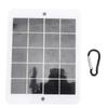 Зарядка солнечной панелью с альпинистской пряжкой 3 Вт Портативный уличный источник питания для кемпинга, пеших походов, чрезвычайных ситуаций