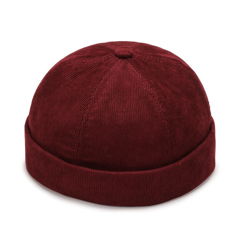 Винтажная шапка-купол, мужская шапка-кепка Melon Beanie, однотонная шапка Docker, унисекс, регулируемая, зимняя шапка для женщин и мужчин, шапки-капоры