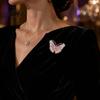 Golden Tone Butterfly Accessories Rhinestone Brooch for Women, Vintage Insect Lapel Pin, Jewelry Decorative Accessory Clothes Scarf Shawl Dress