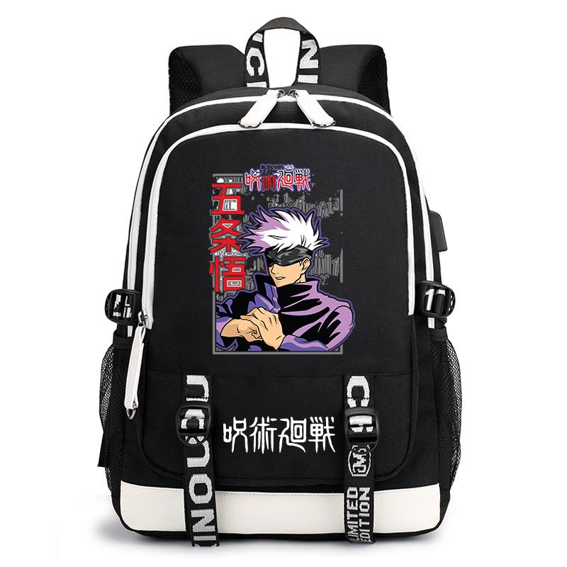 Jujutsu Kaisen Принт Школьный рюкзак Повседневный Аниме Daypack для Мальчиков Девочек Школьная сумка Легкий