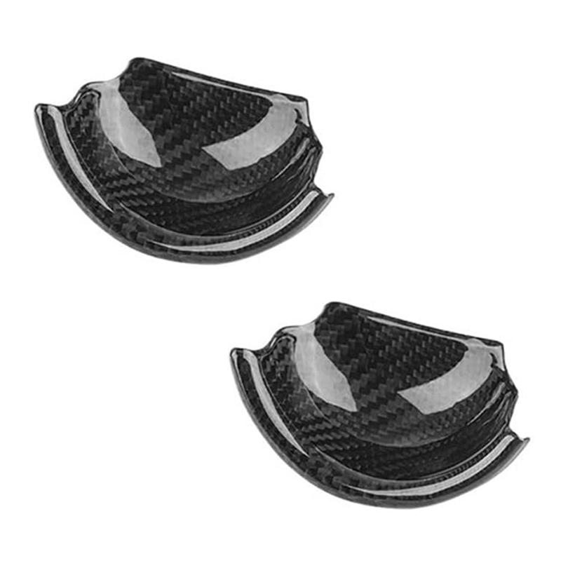 Inner Pull Handle Sticker Set Real Carbon Fiber For Mini Cooper F56 Car Interior Door Handle Covers
