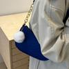 Корейская женская сумка Niche Felt Trend, корейская новая зимняя сумка через плечо, повседневная ручная сумка на одно плечо