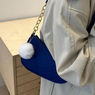 Корейская женская сумка Niche Felt Trend, корейская новая зимняя сумка через плечо, повседневная ручная сумка на одно плечо