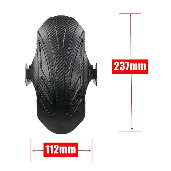 Крыло с рисунком под карбон для электросамоката VSETT 10+ MUKUTA 10 Plus ZERO 10X 10-дюймовый Регулируемое Крыло-брызговик