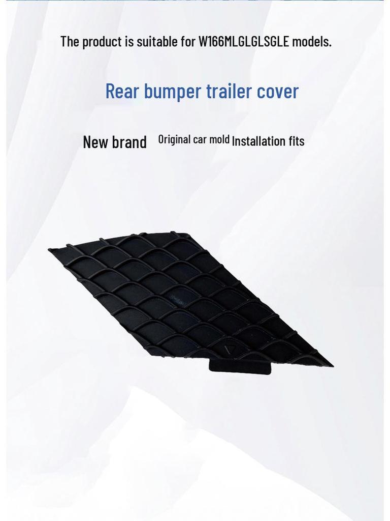 Mercedes-Benz W166 GL/ML GLE GLS Rear Bumper Tow Hook Cover & Fog Light Frame Mount