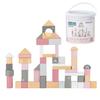 Edutē Labellabel Wooden Blocks Pink 50-Piece Building Cute Educational Toy