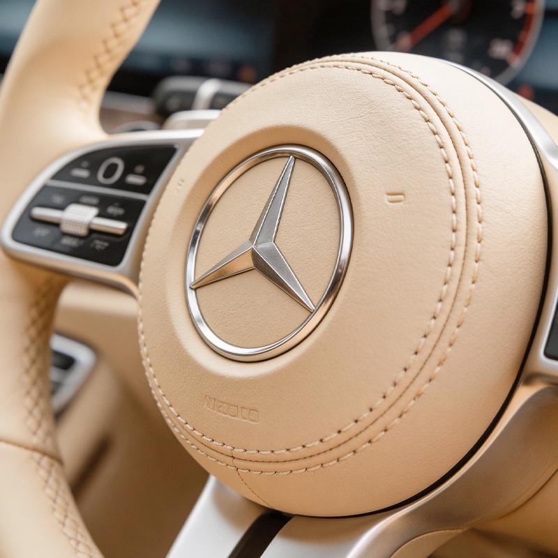 Hub Cap For Mercedes Benz Amg W204 W205 W212 W221 W177 W246 GLA GLC CLA A Class ABS 52mm 57mm Car Steering Wheel Badge Emblem Sticker