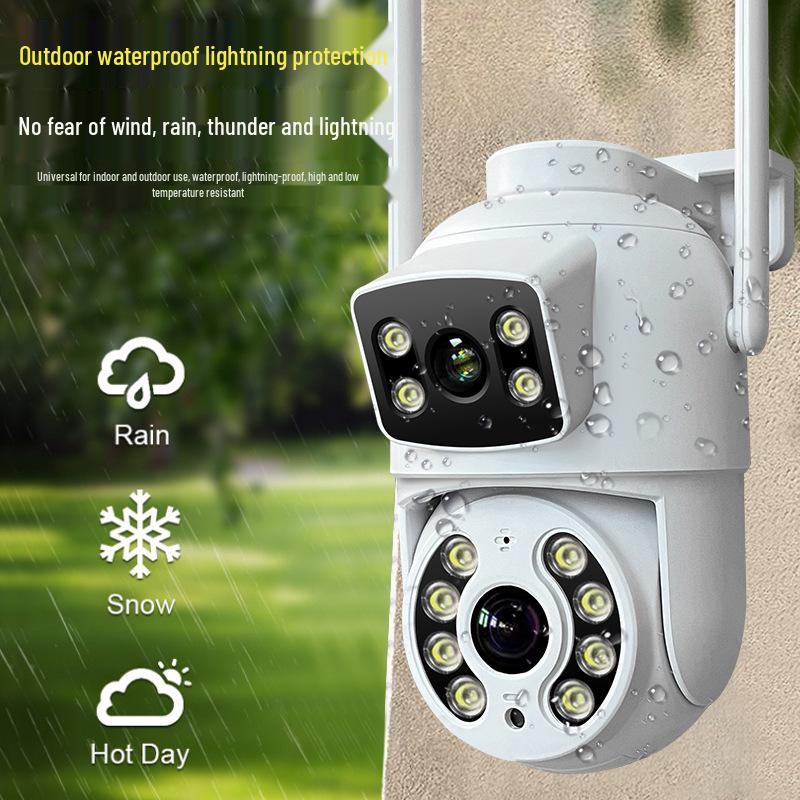 Двухдиапазонная AI Smart WiFi камера Tuya Graffiti: HD, Удаленный мобильный мониторинг, Водонепроницаемый