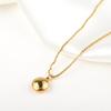 Женское ожерелье из розового золота с улыбающимся лицом Good Luck Doudou Short Collarbone Chain