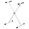 Kikutani X-Shaped Keyboard Stand, White, KS-29 WHT