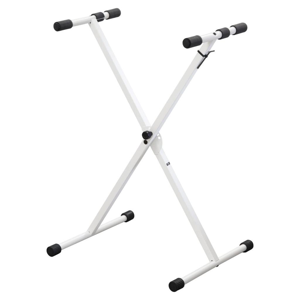 Kikutani X-Shaped Keyboard Stand, White, KS-29 WHT