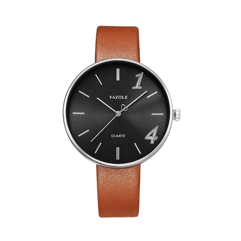 YAZOLE 551 New Design China Universe Quartz Watch Low Cost Leather Band WaterProof Low Cost Display Minimalist Leisure Watch