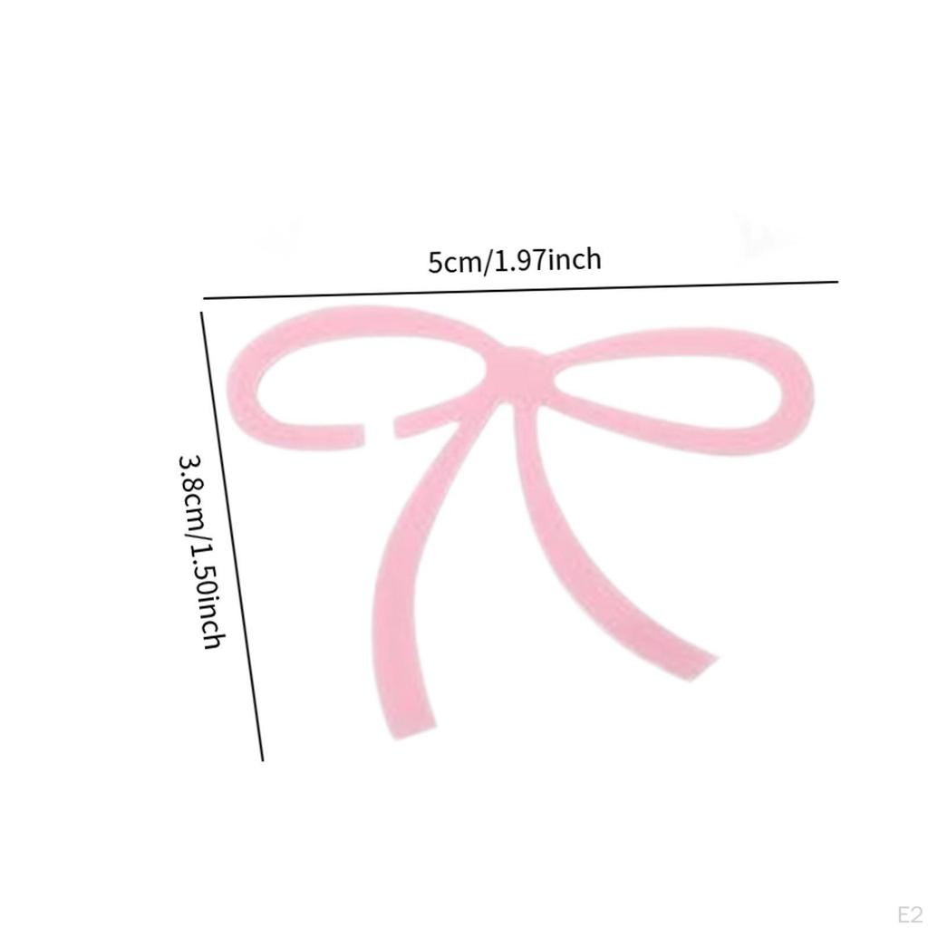 12 маркеров для напитков в виде бантов, модный акрил для вечеринок, маркеры для бокалов в виде бантов, бирки для бокалов для вина