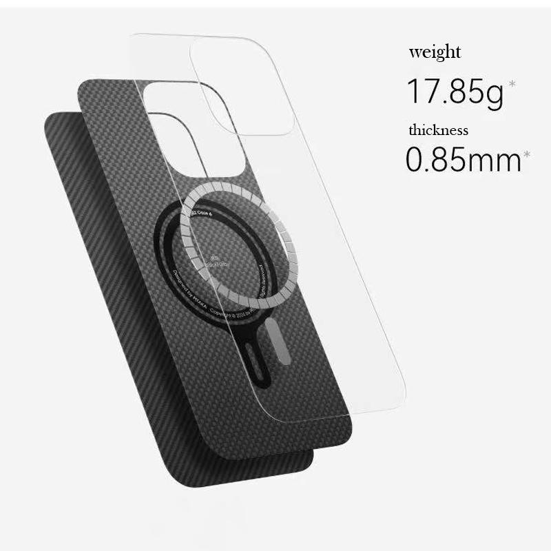 Чехол PITAKA для iPhone 16 Pro Max Задняя крышка из углеродного волокна Чехол для iPhone 16 Pro Max