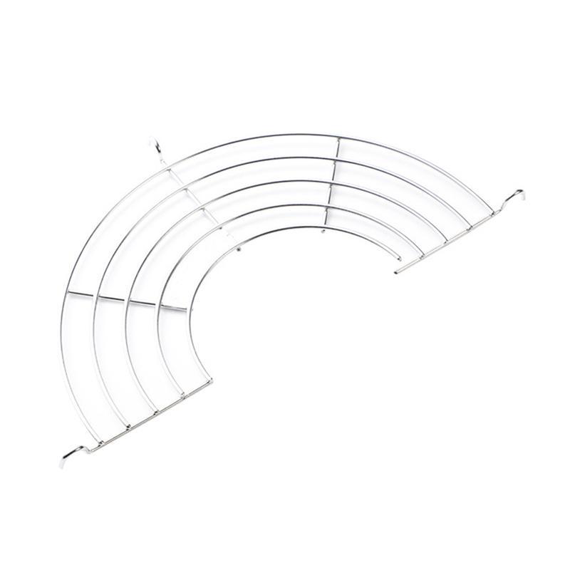 Полукруглая сковорода из нержавеющей стали 304 с толстой линией, стойка для слива, стойка для приготовления на пару