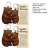1/2Pcs Bear Couple Keychain Set Hug Matching Keychain Car Backpack Key Holder Festive Party Accessory