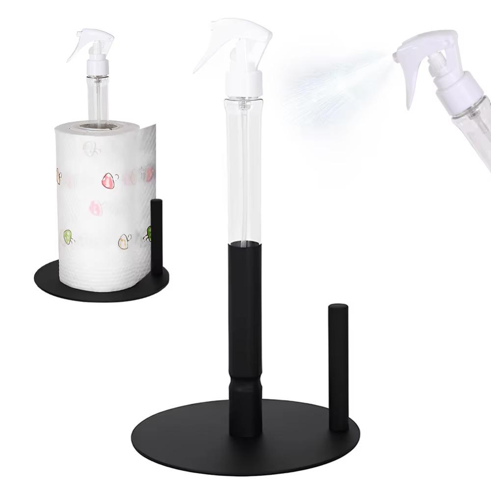 Countertop Design Paper Towel Holder with Spray Bottle Paper Towel Stand Holder Apartment