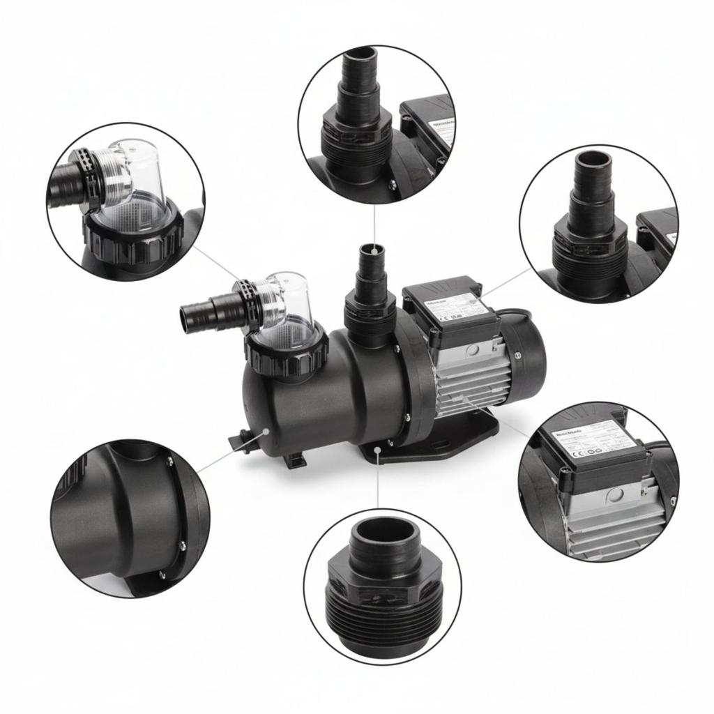 Above Ground Pool Pump Single-Speed Self Priming for Swimming Pools