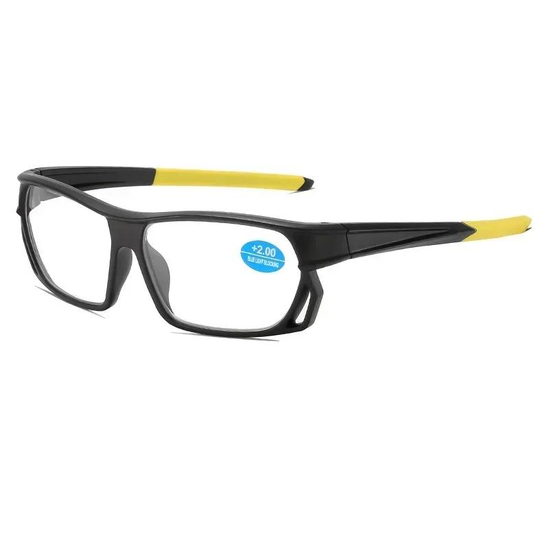Квадратная оправа Модная спортивная модель Очки для пресбиопии с защитой от синего света HD Ультралегкие очки для чтения для пожилых людей Защита глаз