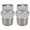 2pcs Stainless Steel Stainless Steel Sprayer 65 Degree Wide Coverage Sprayer Fan Nozzle  Rain Test