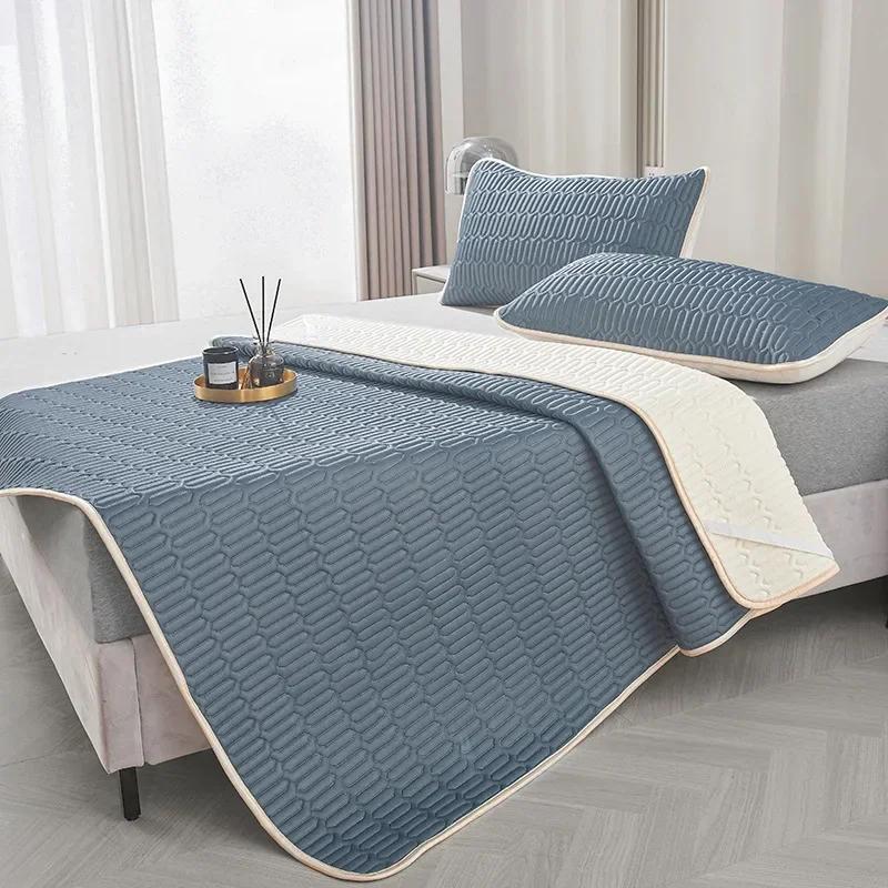 2 шт./3 шт. латексный летний коврик, охлаждающий коврик для кровати и наволочка, коврик для холодного сна, летний дышащий складной крутой коврик
