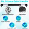 RV Screen Door Handle Grab Bar, RV Screen Door Protector, Push Bar For RV Screen Door, Adjustable From 21-5/8 To 28-5/8 Inch RV Screen Door Closer,