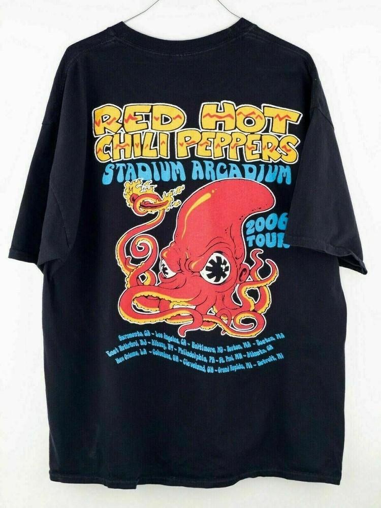 Футболка Red Hot Chili Peppers Stadium Arcadium 2006 Tour Винтаж Мужская 16D423 Унисекс Футболка