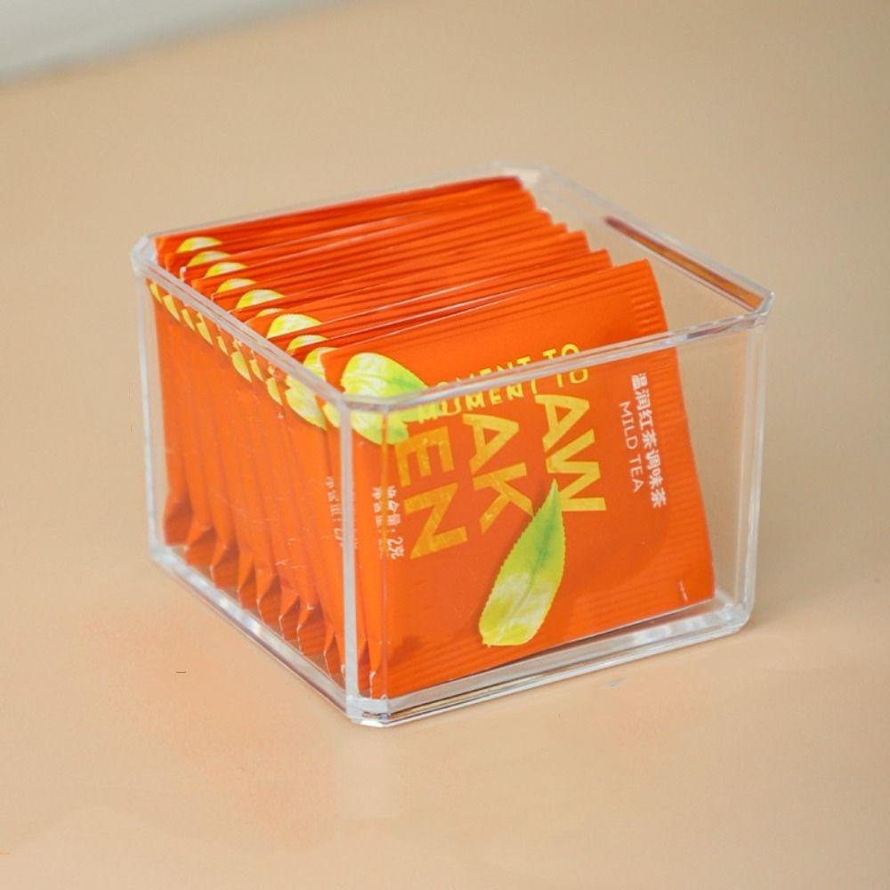 Прозрачная сортировочная коробка для кофейных капсул, контейнер для сахара и кофе, качественная банка для хранения, домашняя