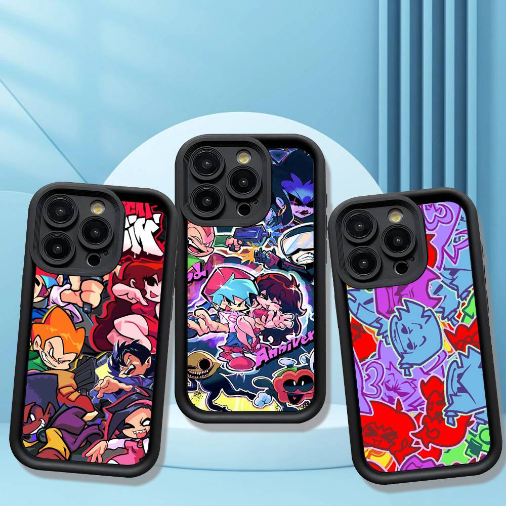 Игровой чехол для телефона Friday Night Funkin для iPhone 17 16 15 13 11 12 14 Pro Max Plus Силиконовый чехол