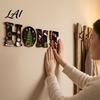 Wall Art for Holiday Season Christmas Home Sign Merry Wooden Hanging 2D Flat Indoor Party Supplies Letter Ornament Living Room Bedroom Decor Rustic