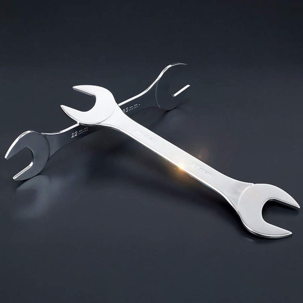 2Pcs Double End Spanner Tool Ultra Thin Spanner Open Ended Flat Spanner Metric Wrench for Under Limited Space Conditions