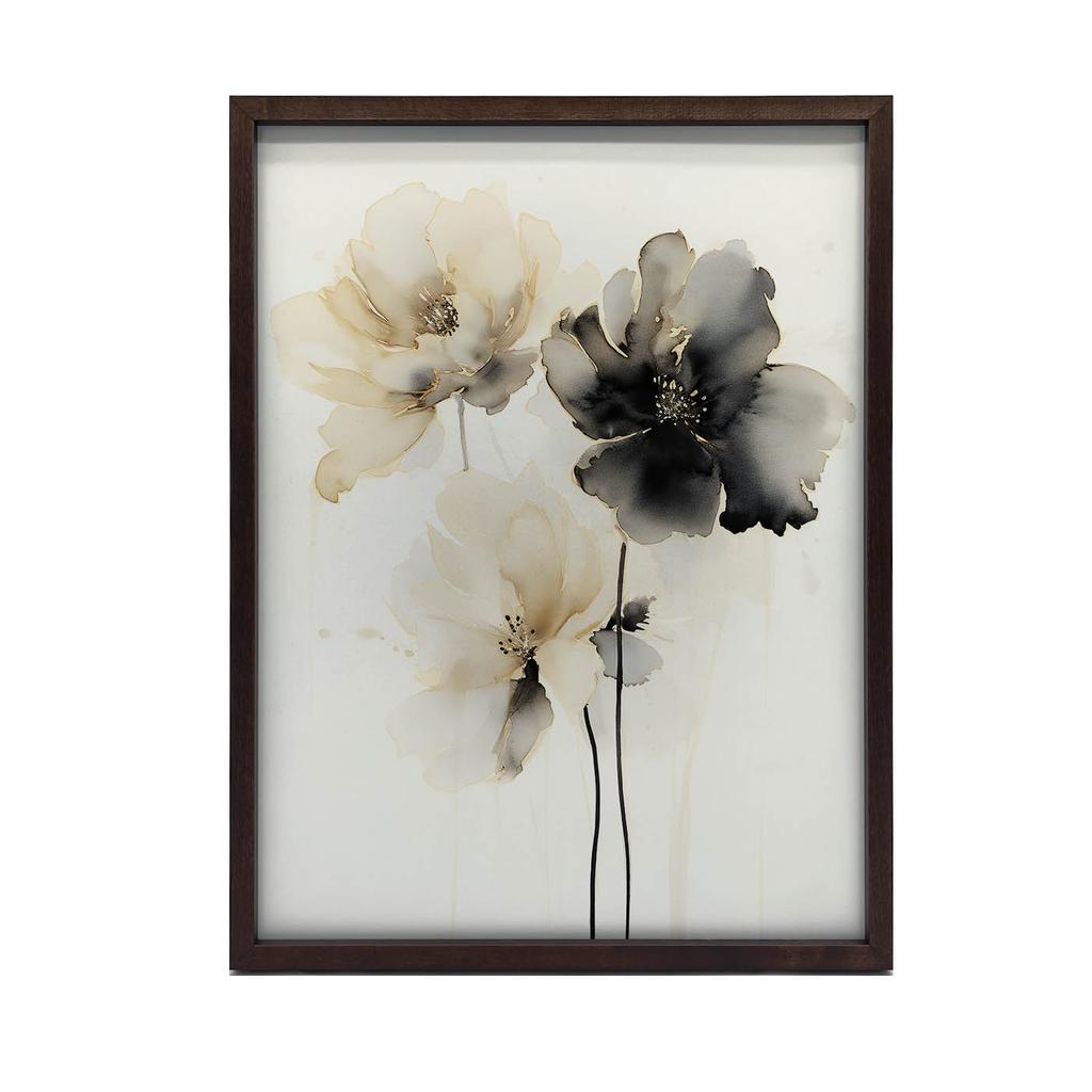 Kwiatowy Taniec Kwiatowy Taniec, 60X90 Cm, Rama Aluminiowa Czarna, Papier Matowy 230 Gsm