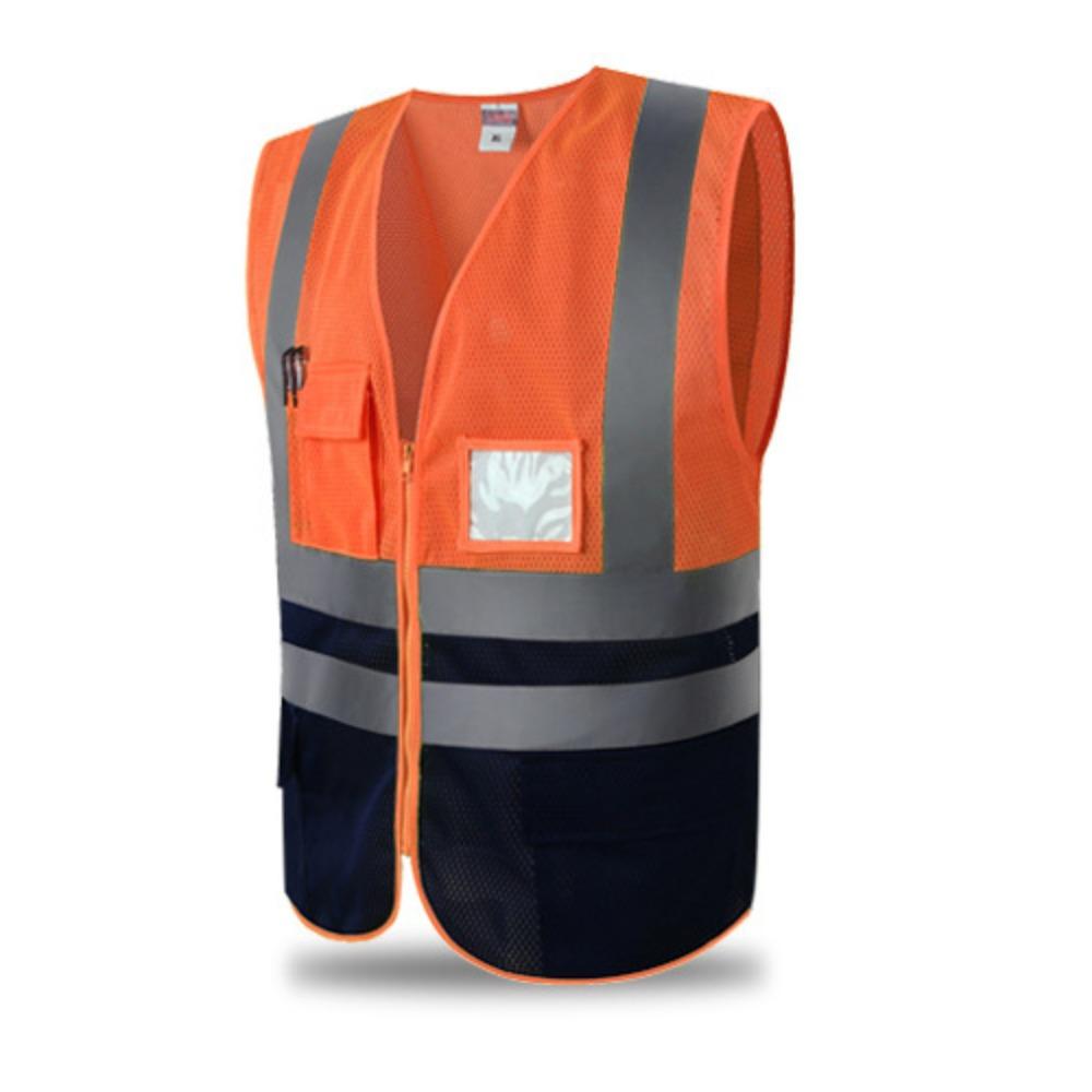 Breathable Security Vests High Visibility Workwear Uniforms Work Vest  Running Cycling Sports