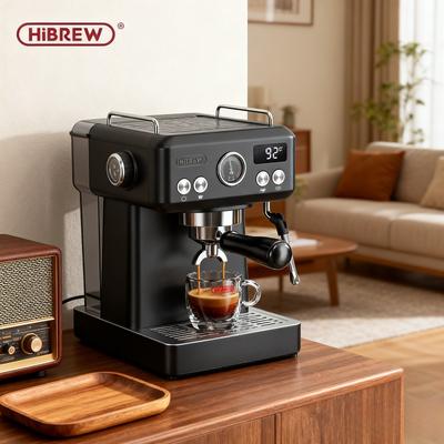 HiBREW 20 бар Полуавтоматическая кофемашина эспрессо и капучино - Регулировка температуры, 58 мм портафильтр, Металлический корпус