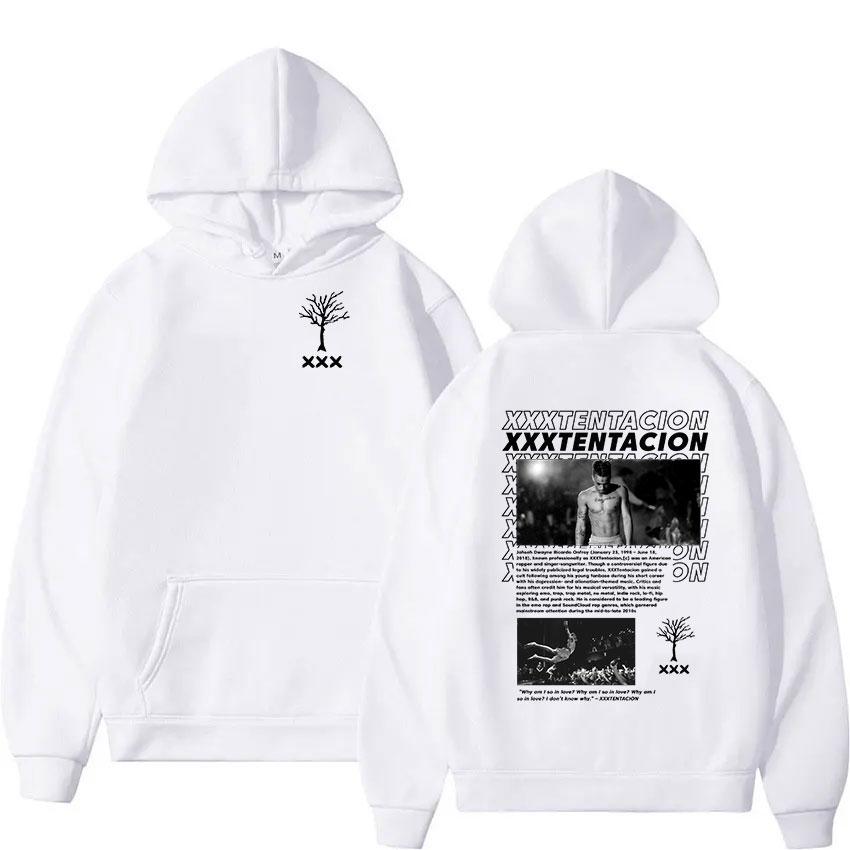 Худи с принтом альбома тура рэпера Xxxtentacion, мужское, винтажное, с длинным рукавом, оверсайз, с капюшоном, хип-хоп, пуловер, уличная одежда