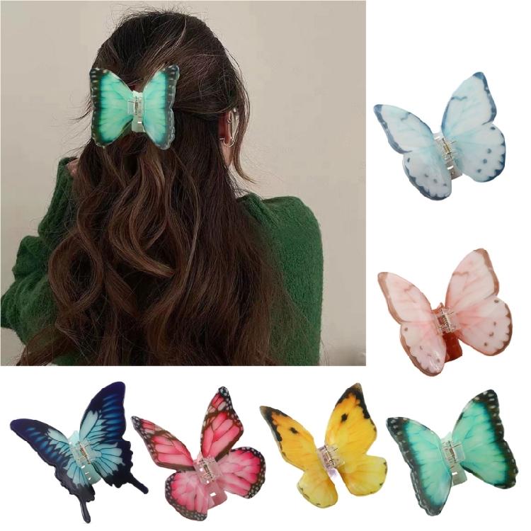 Stylish Hair Ornament Butterfly Hair Clip Unique Hair Claw Elegant Hair Grab