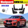 4pcs FOR BMW X4M G02 MUDGUARD Fenders Splash Mudflaps Guard Fender Mudguards Mud Flap Car Accessories Auto Styline Front Rrar