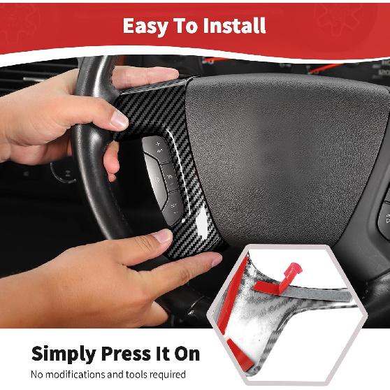 Наклейка-отделка на панель рулевого колеса для Silverado для 2007-2013 Tahoe/Suburban/Avalanche/Silverado/Yukon/Sierra/Escalade для 2012-2017 Captiva Черный