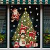 2023 Christmas Stickers Santa Window Stickers Elk Snow Glass Wall Stickers Home Decor Wall Stickers Wallpaper Home Decor Sticker